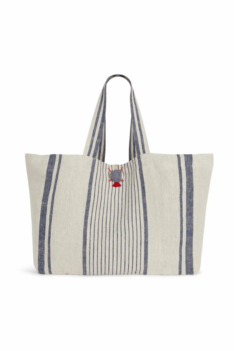 LINEN BEACH BAG
